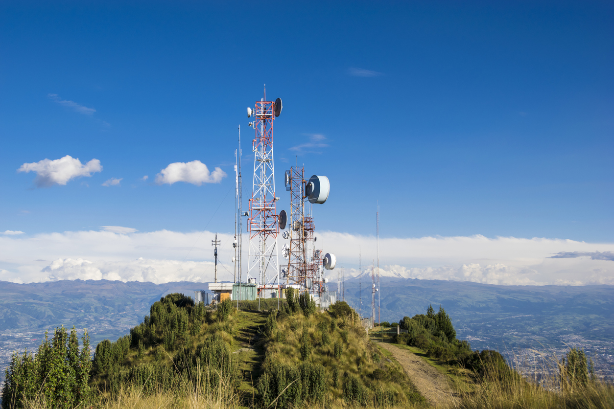 cellular tower on a mountain